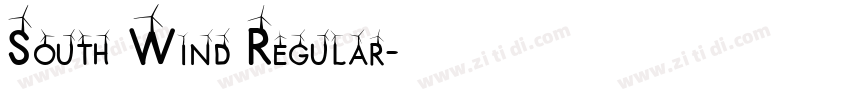 South Wind Regular字体转换